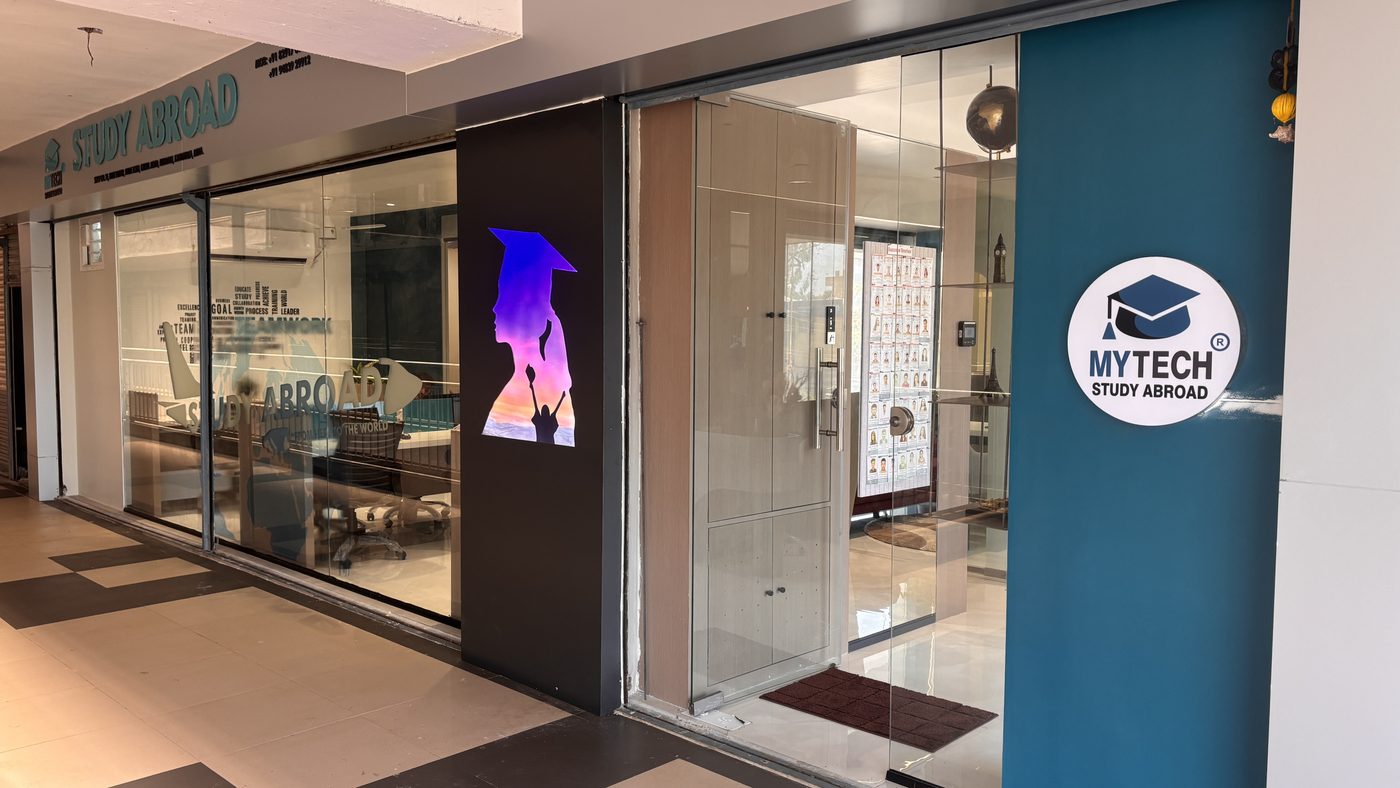 MYTECH Study Abroad office storefront in Hubli